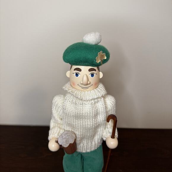 Nutcracker Village Irishman Christmas Nutcracker Shepherd Beer St. Patrick's Day - Picture 7 of 13